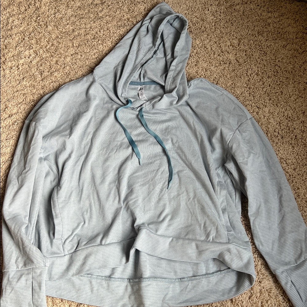 RBX Gray and Teal Activewear Hoodie